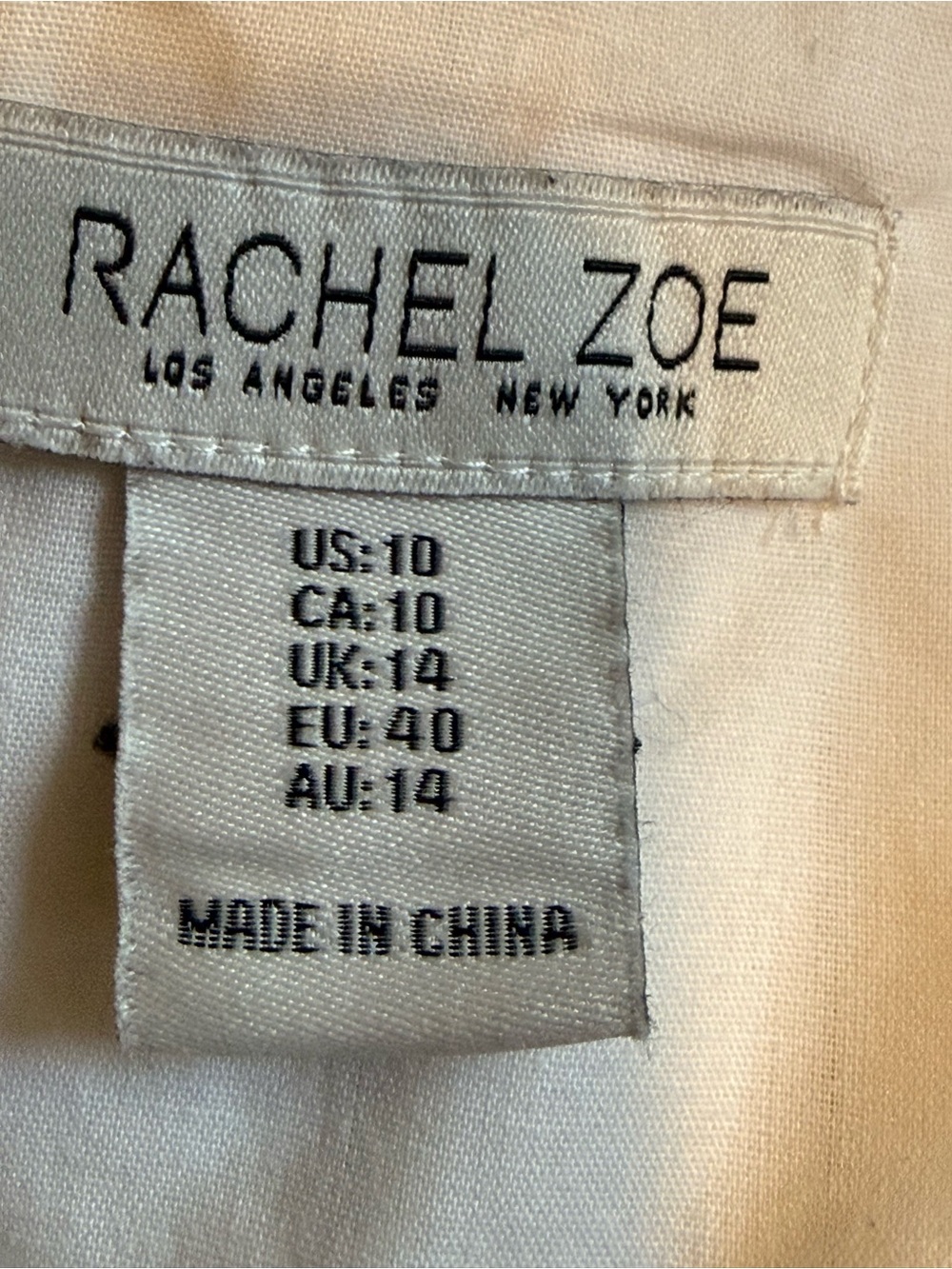 Rachel Zoe white Linen Blend Pinstripe Vest Tailored Professional Old Money - Picture 9 of 11